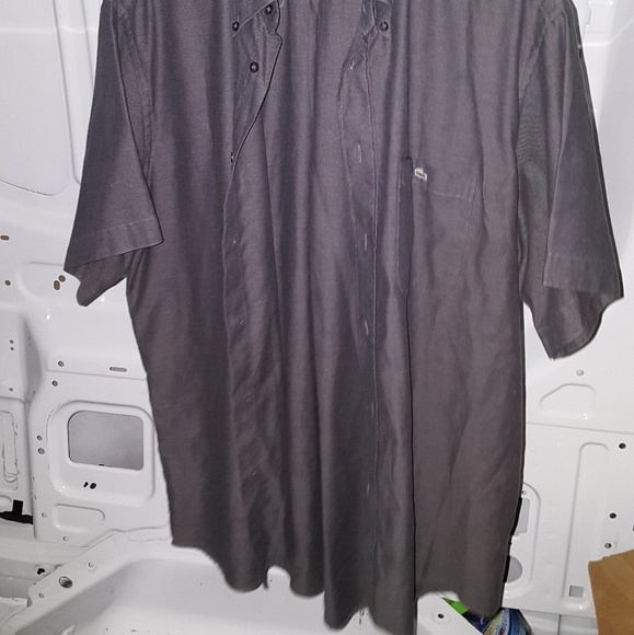 *SOLD*IZOD Lacoste Short Sleeve Button Down Shirt - Picture 4 of 7